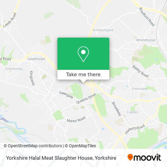 Yorkshire Halal Meat Slaughter House map