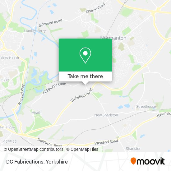 DC Fabrications map