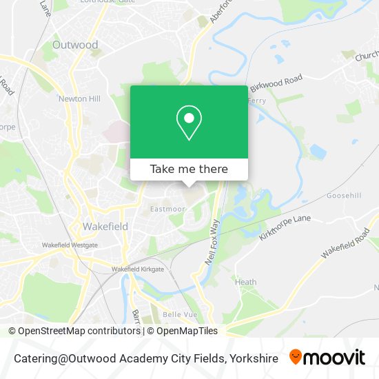 Catering@Outwood Academy City Fields map