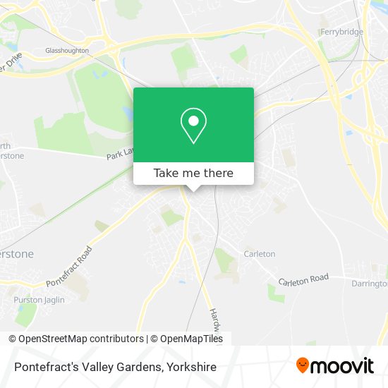 Pontefract's Valley Gardens map