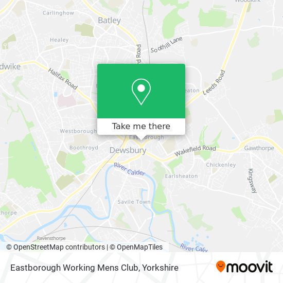 Eastborough Working Mens Club map