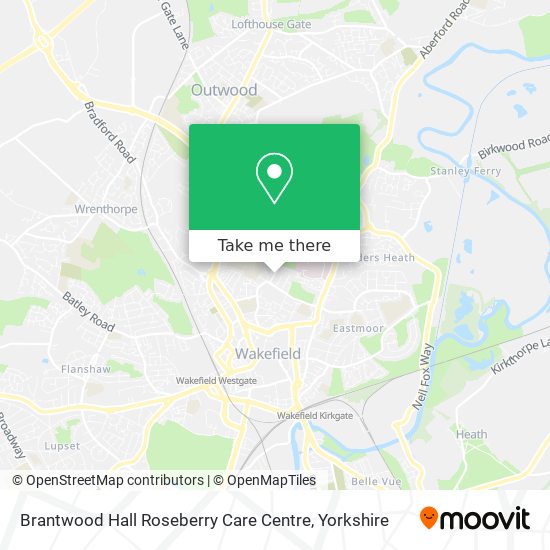 Brantwood Hall Roseberry Care Centre map
