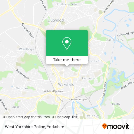 West Yorkshire Police map
