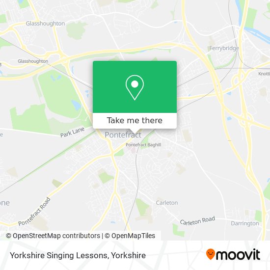 Yorkshire Singing Lessons map