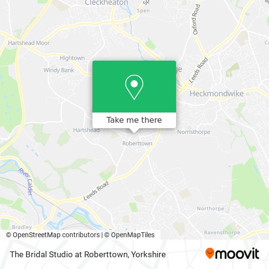 The Bridal Studio at Roberttown map