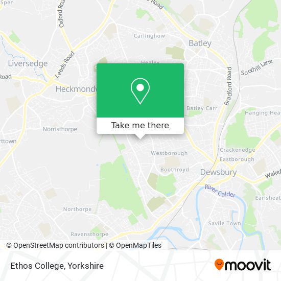 Ethos College map