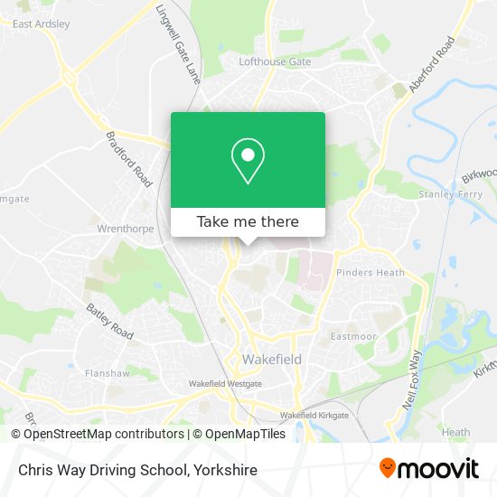 Chris Way Driving School map