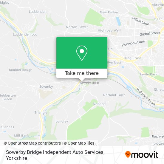 Sowerby Bridge Independent Auto Services map