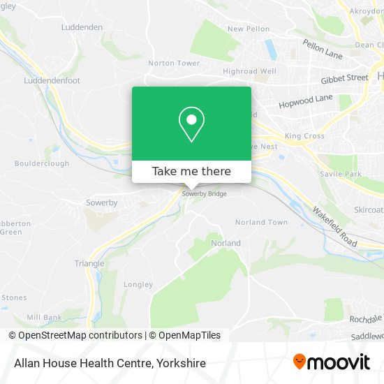 Allan House Health Centre map