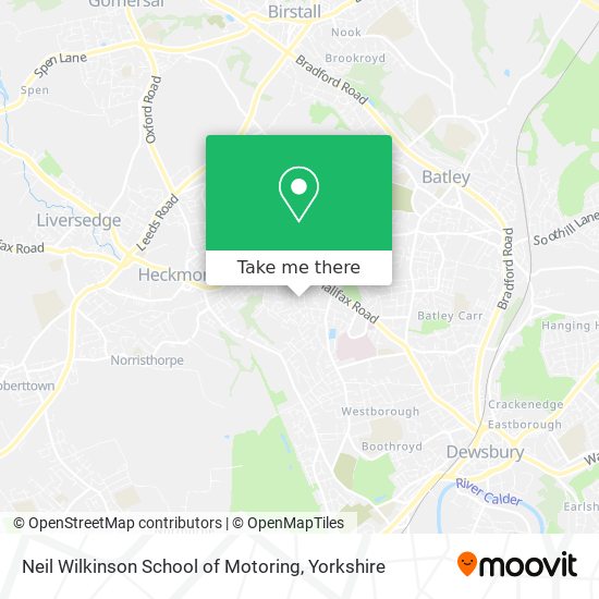 Neil Wilkinson School of Motoring map