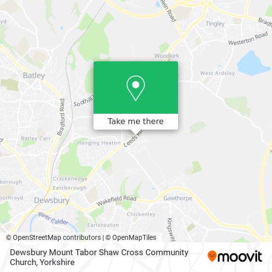 Dewsbury Mount Tabor Shaw Cross Community Church map