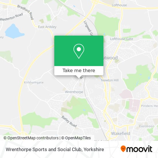 Wrenthorpe Sports and Social Club map