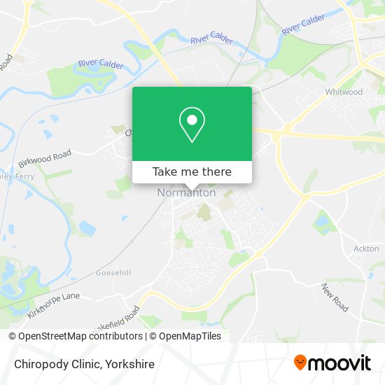 Chiropody Clinic map