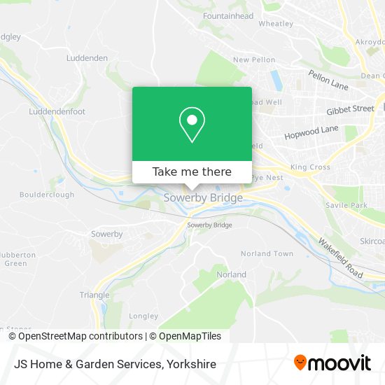 JS Home & Garden Services map