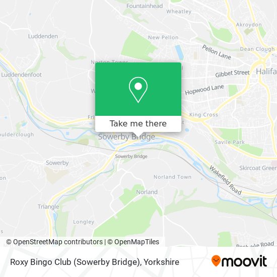 Roxy Bingo Club (Sowerby Bridge) map