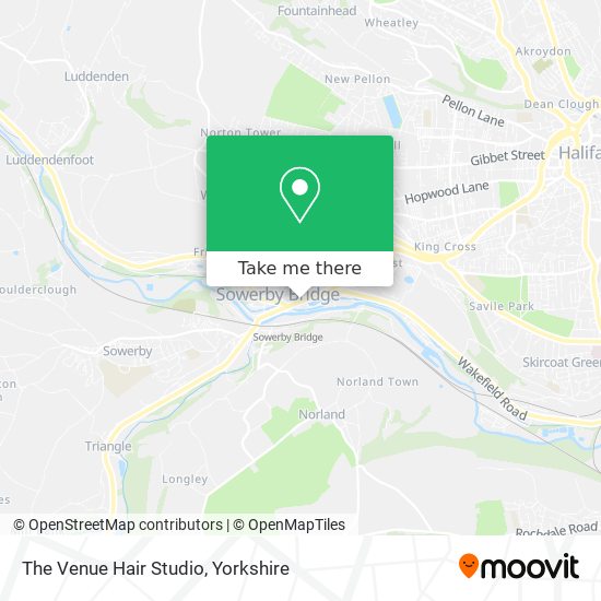 The Venue Hair Studio map