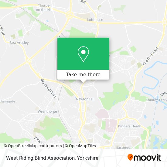 West Riding Blind Association map