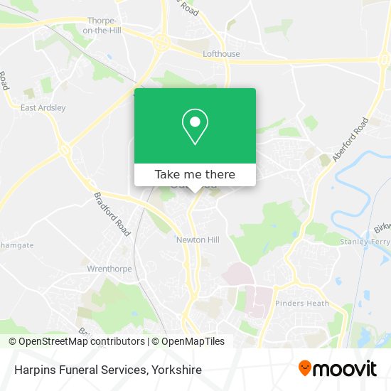 Harpins Funeral Services map