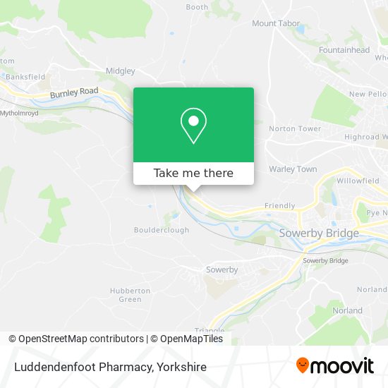 Luddendenfoot Pharmacy map
