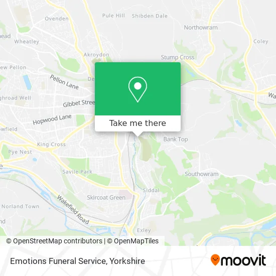 Emotions Funeral Service map