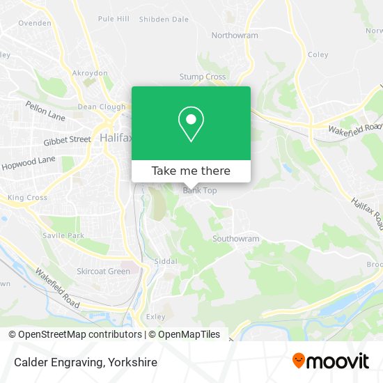 Calder Engraving map