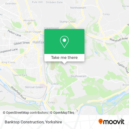 Banktop Construction map