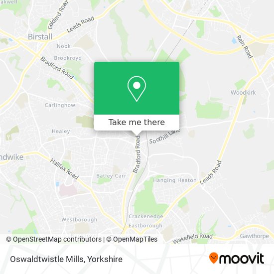 Oswaldtwistle Mills map