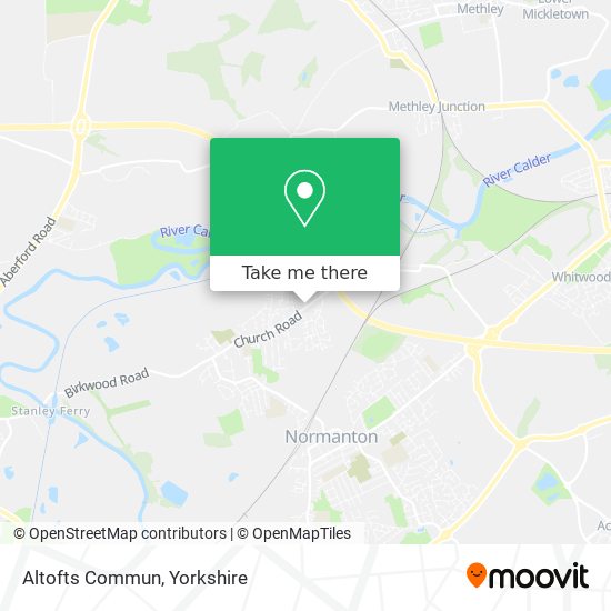 Altofts Commun map