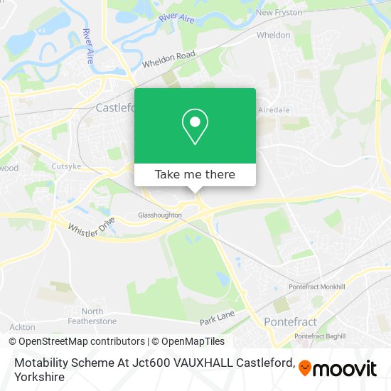 Motability Scheme At Jct600 VAUXHALL Castleford map