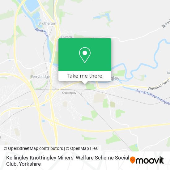 Kellingley Knottingley Miners' Welfare Scheme Social Club map