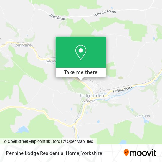 Pennine Lodge Residential Home map