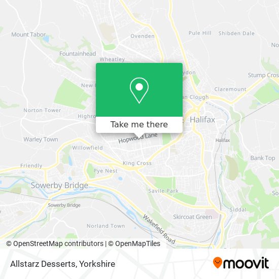 Allstarz Desserts map