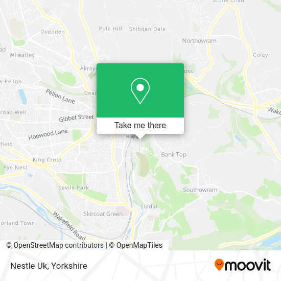 Nestle Uk map