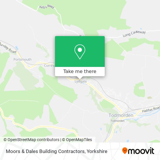 Moors & Dales Building Contractors map