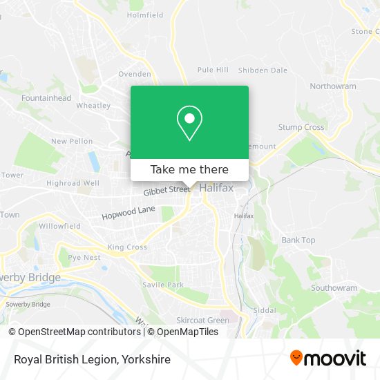 Royal British Legion map