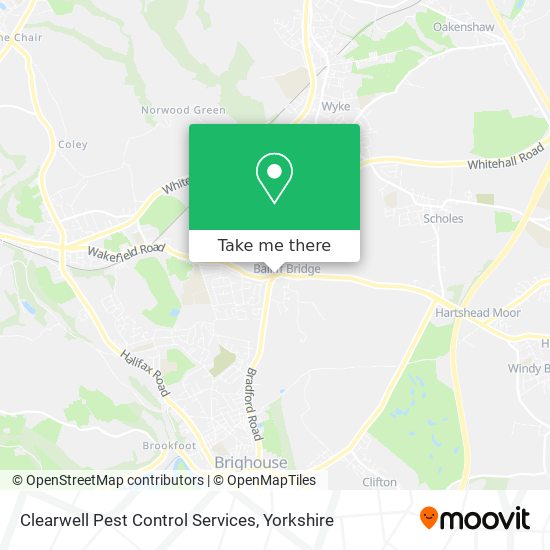 Clearwell Pest Control Services map