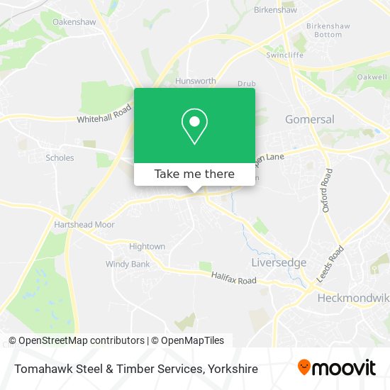 Tomahawk Steel & Timber Services map