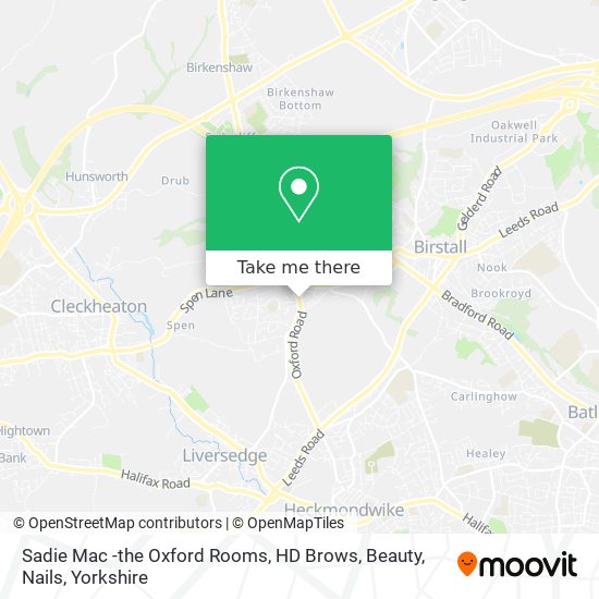 Sadie Mac -the Oxford Rooms, HD Brows, Beauty, Nails map