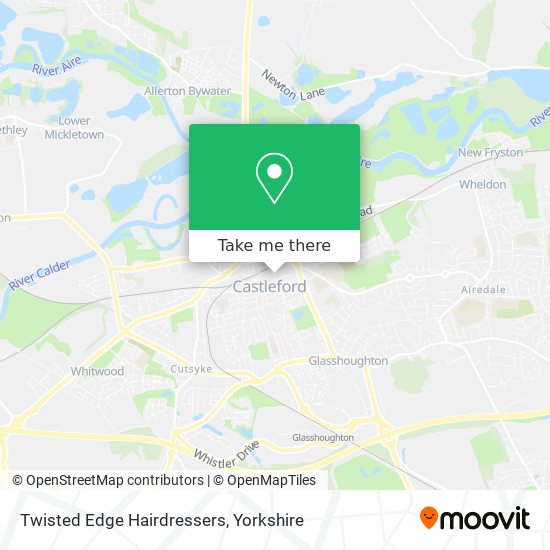 Twisted Edge Hairdressers map