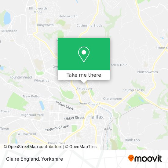 Claire England map