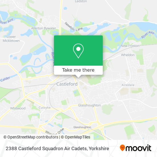 2388 Castleford Squadron Air Cadets map