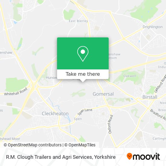 R.M. Clough Trailers and Agri Services map