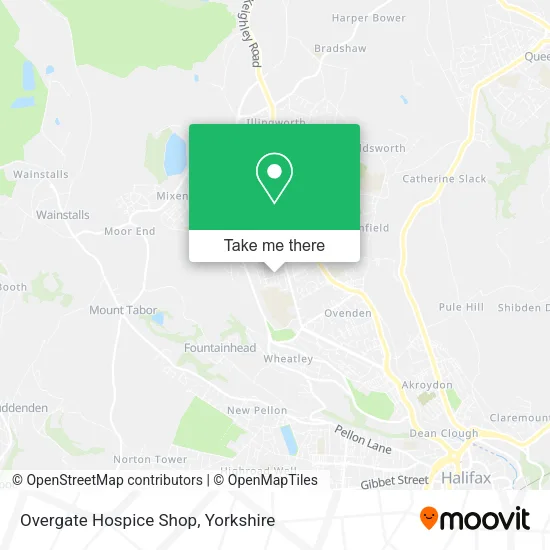 Overgate Hospice Shop map