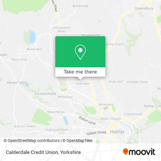 Calderdale Credit Union map
