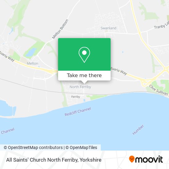 All Saints' Church North Ferriby map