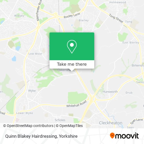 Quinn Blakey Hairdressing map