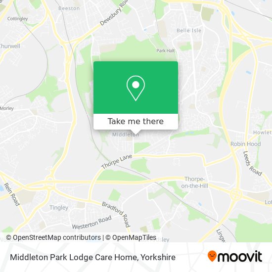 Middleton Park Lodge Care Home map