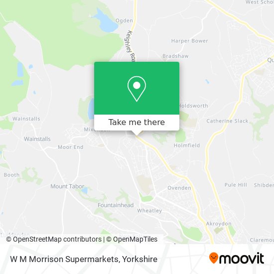 W M Morrison Supermarkets map
