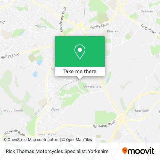 Rick Thomas Motorcycles Specialist map