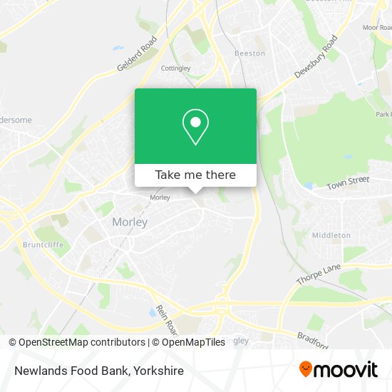 Newlands Food Bank map